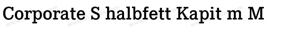 Corporate S halbfett Kapit m Medziff字体转换